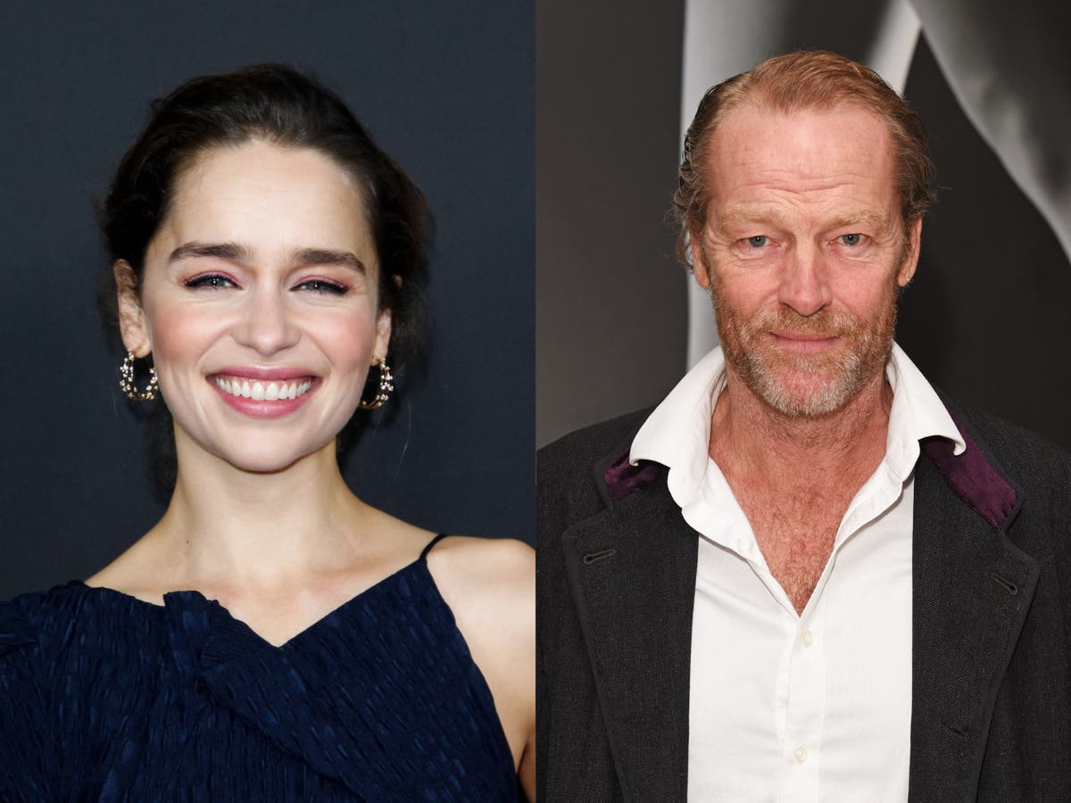 Game of Thrones’ Emilia Clarke and Iain Glen reunite on social media